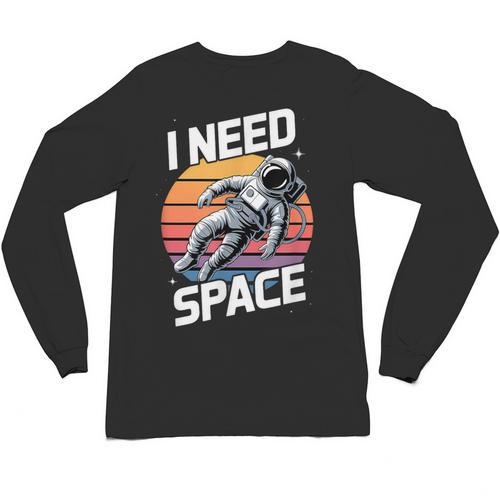 Vintage Space For Introverts I Need Space Unisex Long Sleeve T-Shirt - Raresse