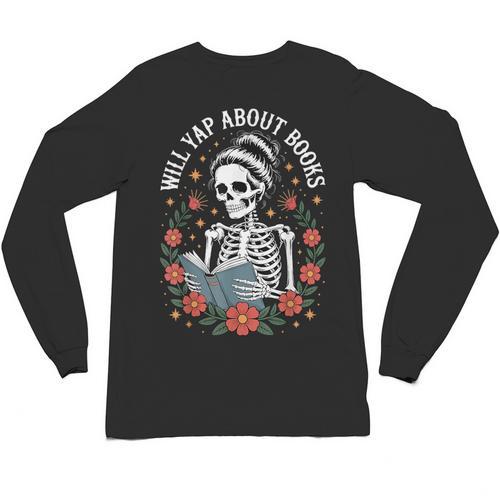 Will Yap About Books Unisex Long Sleeve T-Shirt - Bookorys CA