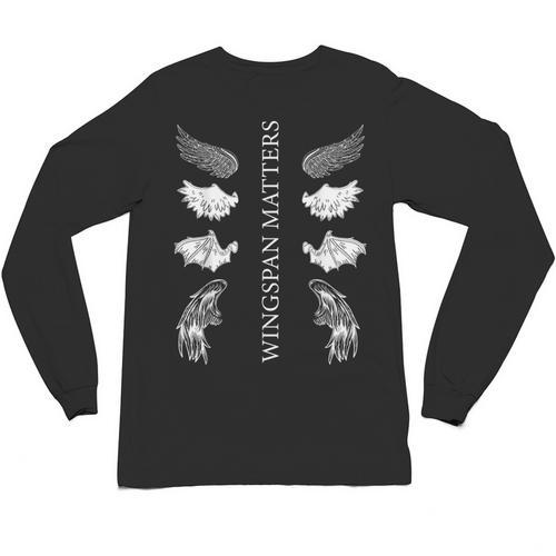Wingspan Matters For Book Lover Unisex Long Sleeve T-Shirt - Bookorys UK