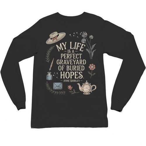 Women's Dramatic Book Lover Quote Unisex Long Sleeve T-Shirt - Bookorys