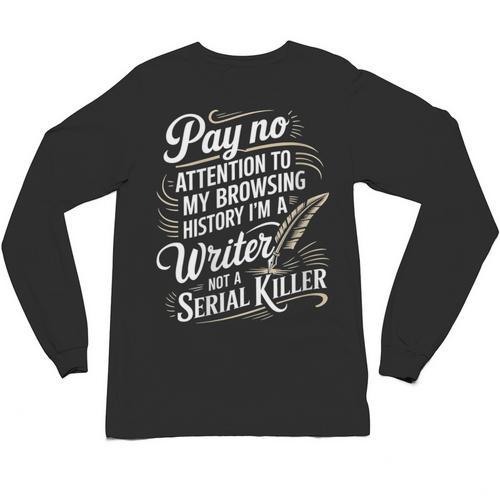 Women's I'm A Book Writer Author Book Writing Novelist Unisex Long Sleeve T-Shirt - Bookorys