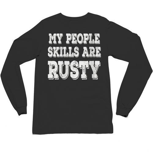 Women's My People Skills Are Rusty Introvert SPN Moments Unisex Long Sleeve T-Shirt - Raresse