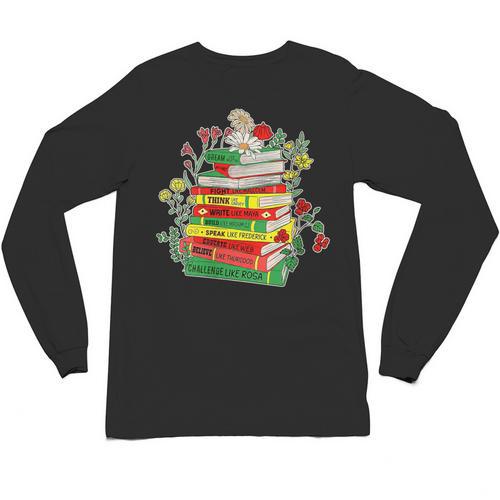 Women's History Month Black History Shirts Book Lover Teacher Unisex Long Sleeve T-Shirt - Bookorys DE