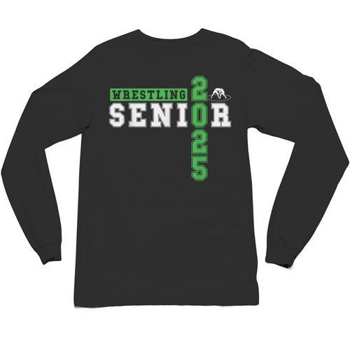 Wrestling Senior Night Wrestling Senior 2025 Graduation 34 Unisex Long Sleeve T-Shirt - Best Gift Smart