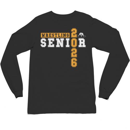 Wrestling Senior Night Wrestling Senior 2026 Graduation 27 Unisex Long Sleeve T-Shirt - Best Gift Smart