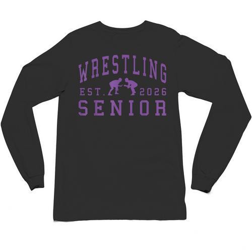 Wrestling Senior Night Wrestling Senior 2026 Graduation 84 Unisex Long Sleeve T-Shirt - Best Gift Smart