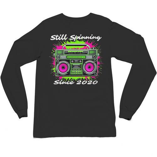 Y2K Home DJ Quarantine Nostalgia Boombox Party Unisex Long Sleeve T-Shirt - Figerry