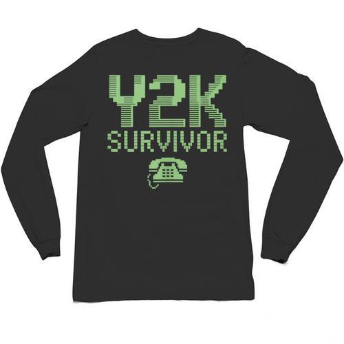 Y2K Survivor 2000s Nostalgia Retro Vintage Nostalgic Unisex Long Sleeve T-Shirt - Figerry