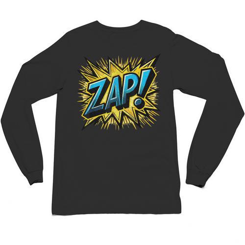 ZAP Comic Book Retro Artwork – Cartoon Collector Unisex Long Sleeve T-Shirt - Bookorys