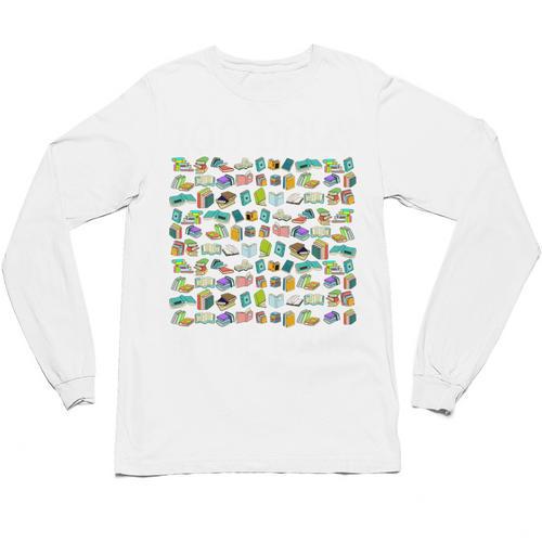 100 Days In The Books English Reading Teacher 100th Day Kids Unisex Long Sleeve T-Shirt - Bookorys