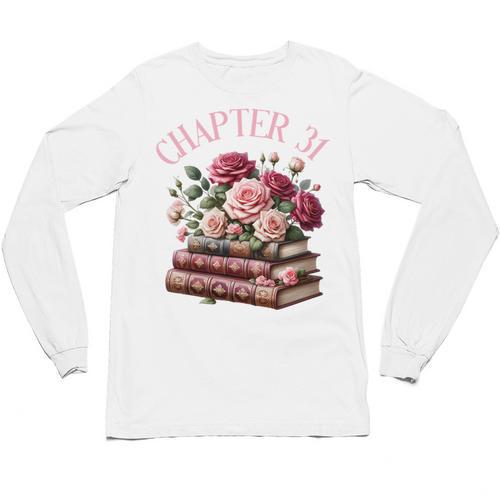 31st Birthday Chapter 31 Birthday Shirt Women Book Lover Unisex Long Sleeve T-Shirt - Bookorys AU