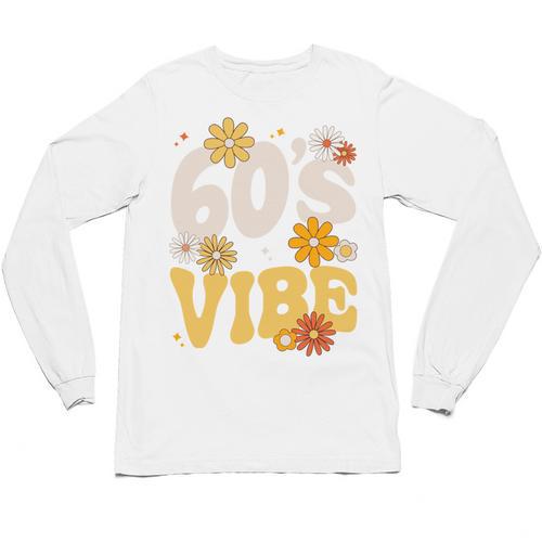 60's Vibe Vintage Nostalgia Mixtape Era 1960s Party Groovy Unisex Long Sleeve T-Shirt - Figerry