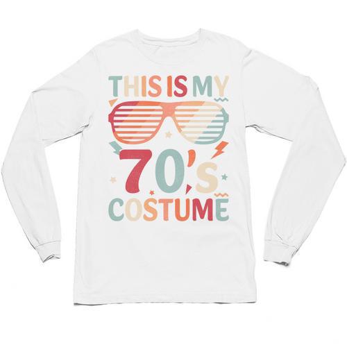 This Is My 70s Costume Vintage Style Nostalgia 1970s Retro Unisex Long Sleeve T-Shirt - Figerry