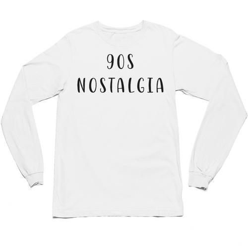 90s Nostalgia Nostalgic Statement Premium Tri-Blend Unisex Long Sleeve T-Shirt - Figerry
