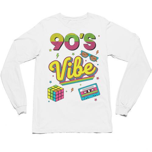 90s Nostalgia Retro Apparel 90'S Vibe Retro Unisex Long Sleeve T-Shirt - Figerry