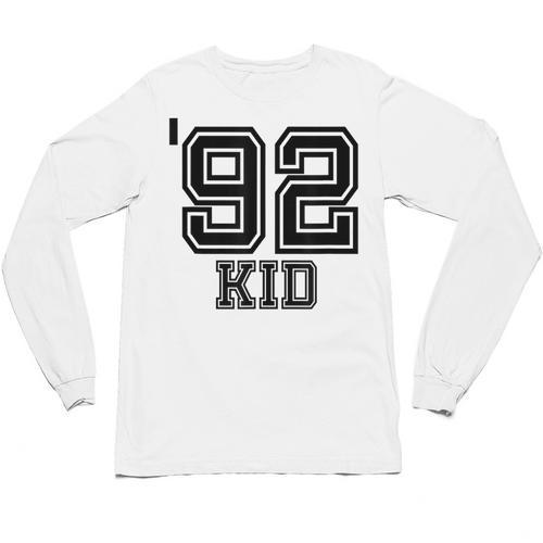 '92 Kid Perfect Vintage Retro Nostalgia Gear For Year 1992 Unisex Long Sleeve T-Shirt - Figerry