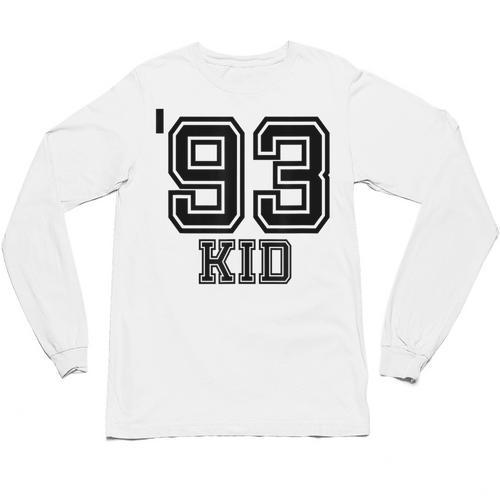 '93 Kid Perfect Vintage Retro Nostalgia Gear For Year 1993 Unisex Long Sleeve T-Shirt - Figerry