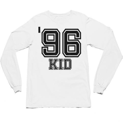 '96 Kid Perfect Vintage Retro Nostalgia Gear For Year 1996 Unisex Long Sleeve T-Shirt - Figerry