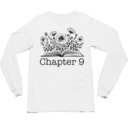 9th Birthday Chapter 9 Reading Book Lover 9 Year Old Unisex Long Sleeve T-Shirt - Bookorys DE