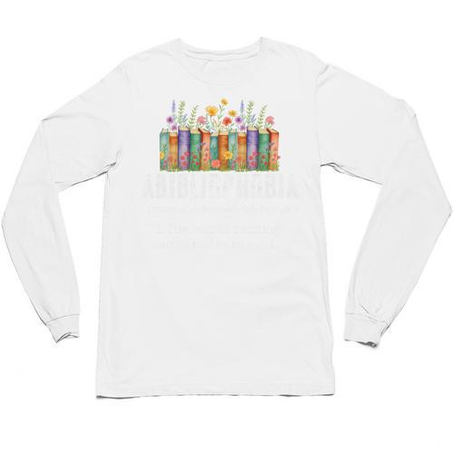 Abibliophobia Definition Book Reader Book Nerd Book Reading Premium Tri-Blend Unisex Long Sleeve T-Shirt - Bookorys DE