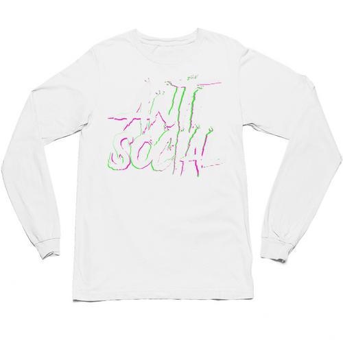 Antisocial Introvert I Hate People Antisocial Club EDM Premium Tri-Blend Unisex Long Sleeve T-Shirt - Raresse