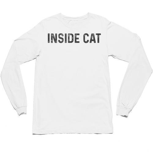 Antisocial Introvert Women Men Kids Inside Cat Unisex Long Sleeve T-Shirt - Raresse