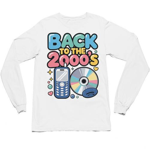 Back To The 2000s Retro Nostalgia Premium Tri-Blend Unisex Long Sleeve T-Shirt - Figerry