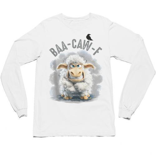 Back Off – Sheep Baa Crow Caw Pun For Introverts Unisex Long Sleeve T-Shirt - Raresse