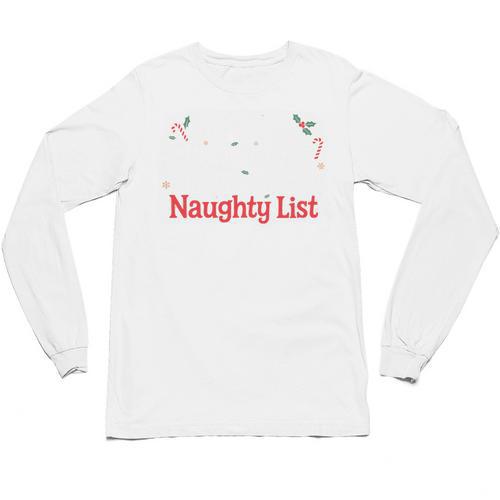 My Book Preference Naughty List Readers Christmas Joke Unisex Long Sleeve T-Shirt - Bookorys