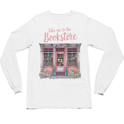 Take Me To The Book Store Librarians Valentine's Day Premium Unisex Long Sleeve T-Shirt - Bookorys AU