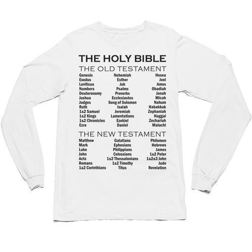 The Books Of The Bible Old And New Testament Complete List Unisex Long Sleeve T-Shirt - Bookorys CA