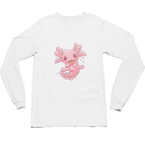 If I Cant Bring My Axolotl Im Not Going Salamander Introvert Unisex Long Sleeve T-Shirt - Raresse