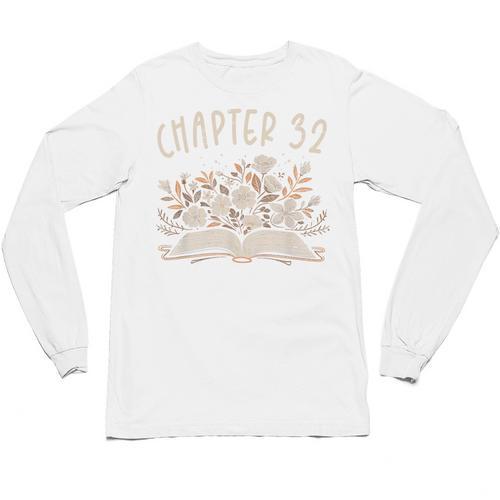 Chapter 32nd Birthday Bookworm 32 Years Old For Book Lovers Unisex Long Sleeve T-Shirt - Bookorys