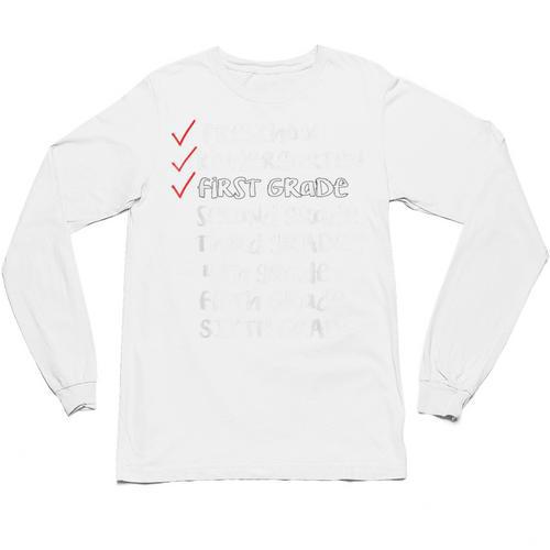 Checklist 1st Grade Class Of 2031 Shirt Graduation Unisex Long Sleeve T-Shirt - Best Gift Smart