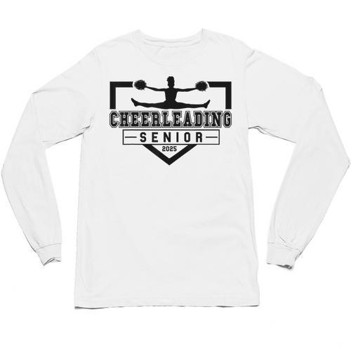 Cheerleading Senior Night Cheer Senior 2025 Graduation 30 Unisex Long Sleeve T-Shirt - Best Gift Smart