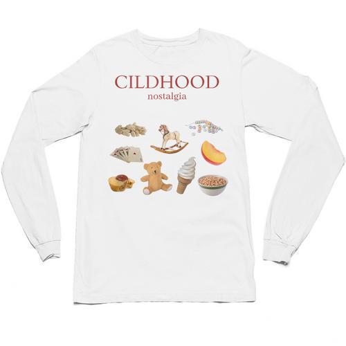 Childhood Nostalgia Good Memories Teddy Bear Ice Cream Unisex Long Sleeve T-Shirt - Figerry