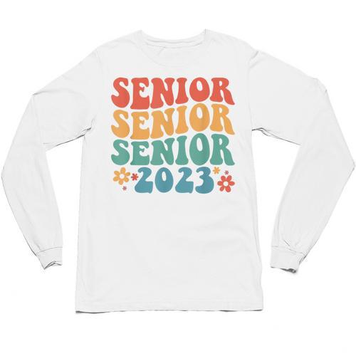Class Of 2023 Senior 2023 Graduation Retro Seniors Unisex Long Sleeve T-Shirt - Best Gift Smart