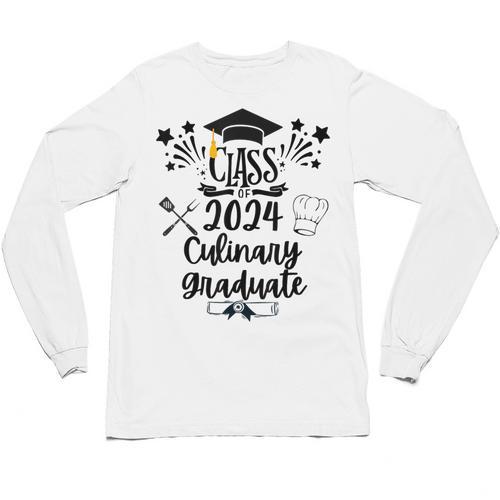 Class Of 2024 Culinary Graduate Culinary Chef Graduation Unisex Long Sleeve T-Shirt - Best Gift Smart