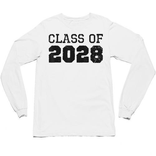 Class Of 2028 Future Graduation Vintage T-Shirt Unisex Long Sleeve T-Shirt - Best Gift Smart