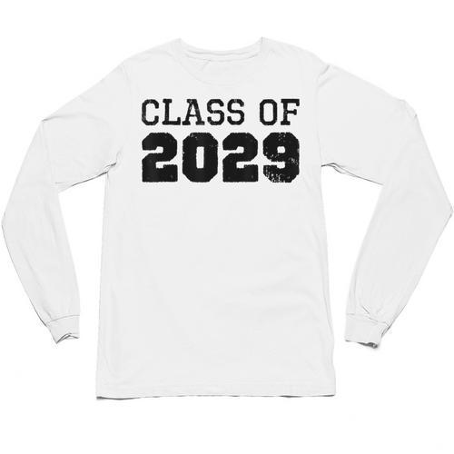 Class Of 2029 Future Graduation Vintage T-Shirt Unisex Long Sleeve T-Shirt - Best Gift Smart
