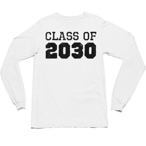 Class Of 2030 Future Graduation Vintage T-Shirt Unisex Long Sleeve T-Shirt - Best Gift Smart