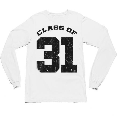 Class Of 31 Date High School Kindergarten Graduation Shirt Unisex Long Sleeve T-Shirt - Best Gift Smart