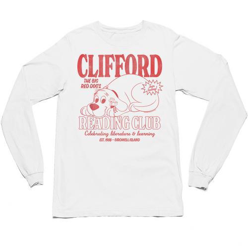 Clifford The Big Red Dog Reading Club Est 1988 Kids Books Unisex Long Sleeve T-Shirt - Bookorys DE