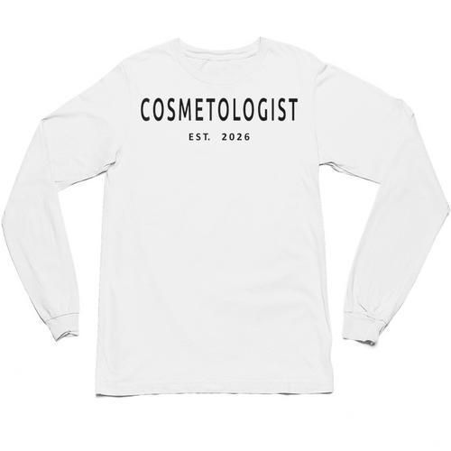 Cosmetologist Est 2026 Beauty School Cosmetology Graduation Unisex Long Sleeve T-Shirt - Best Gift Smart