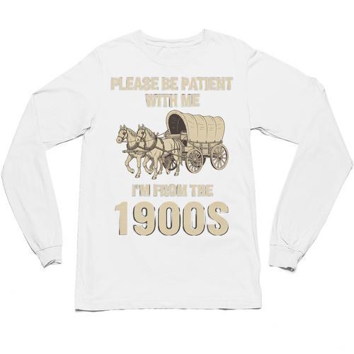 Country Please Be Patient With Me I'm From The 1900s Vintage Premium Tri-Blend Unisex Long Sleeve T-Shirt - Figerry