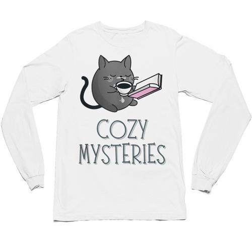 Cozy Mysteries Coffee And Novel For Book Lovers Unisex Long Sleeve T-Shirt - Bookorys CA