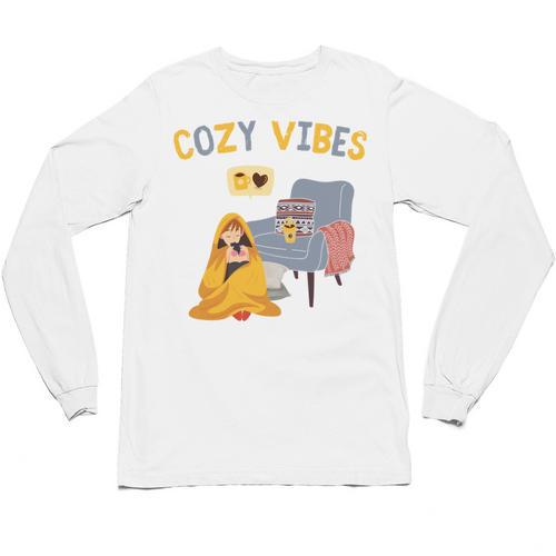 Cozy Vibes Atmospheric Introvert Unisex Long Sleeve T-Shirt - Raresse