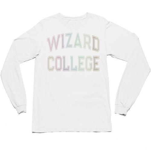 Crazy Sarcastic WIZARD COLLEGE Introvert Anti Social Academy Unisex Long Sleeve T-Shirt - Raresse