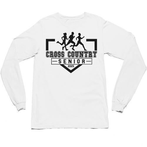 Cross Country Senior Night Senior 2025 Graduation Party 40 Unisex Long Sleeve T-Shirt - Best Gift Smart