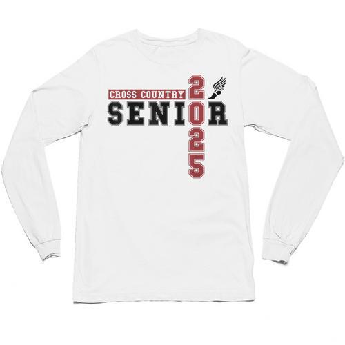 Cross Country Senior Night Senior 2025 Graduation Party 46 Unisex Long Sleeve T-Shirt - Best Gift Smart